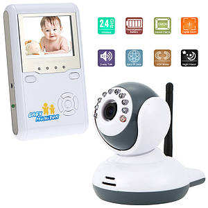  Відеоняня Baby Monitor з акумуляторами в обох блоках + AV вихід ТВ