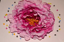 Штучна головка півонії цв.фіолетово-рожевий