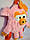 Рюкзак-іграшка дитячий м'який "Порося" рожевого кольору, фото 4
