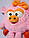 Рюкзак-іграшка дитячий м'який "Порося" рожевого кольору, фото 3