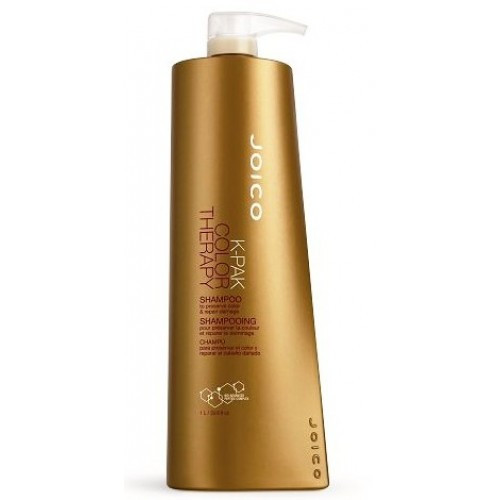 Joico K-pak color therapy shampoo Шампунь відновлюючий для фарбованого волосся, 1000 мл
