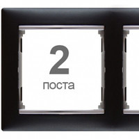 Рамка 2 поста Legrand Valena 770392 ноктюрн / срібло