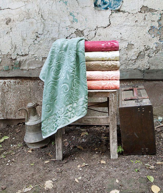 Бавовняні велюрові рушники Pupilla 70x140 (6-шт) No Jasmin