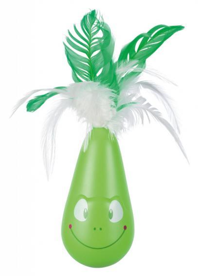 Trixie TX-46017 Іграшка для кішки "Pop-Up-Egg" з пір'ям