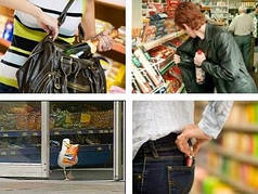 Крадіжка з магазину - шоплифтинг.