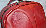 Рюкзак міський жіночий з вушками для дівчат, дівчаток (червоний), фото 3