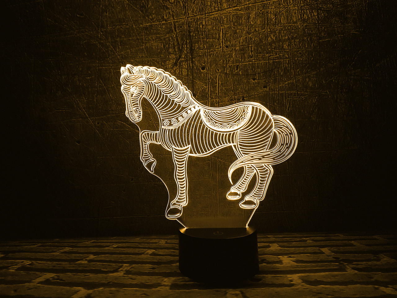Змінна пластина для 3D ламп "Лошадка" 3DTOYSLAMP, фото 1