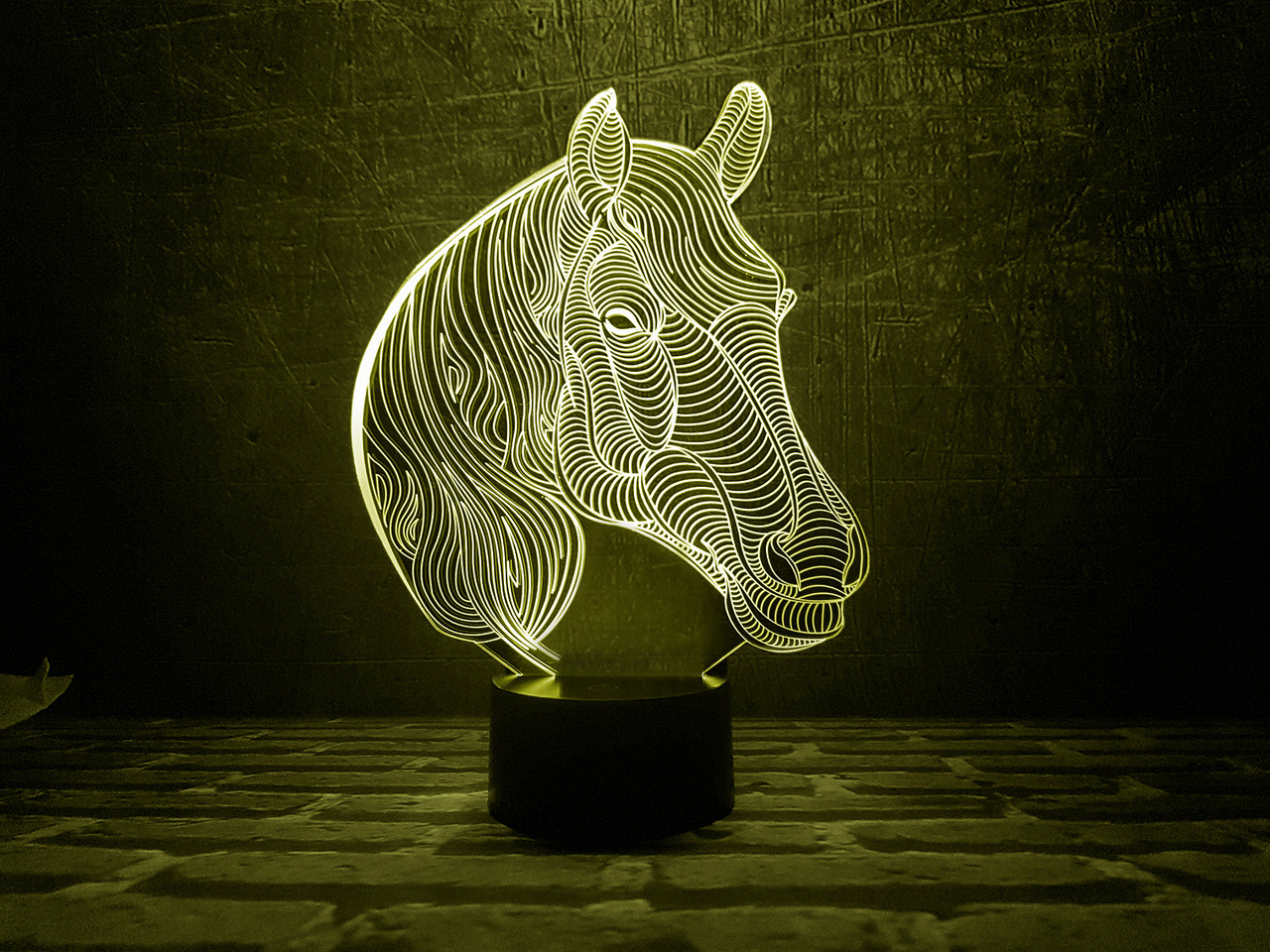 Змінна пластина для 3D ламп "Лошадка 2" 3DTOYSLAMP, фото 1