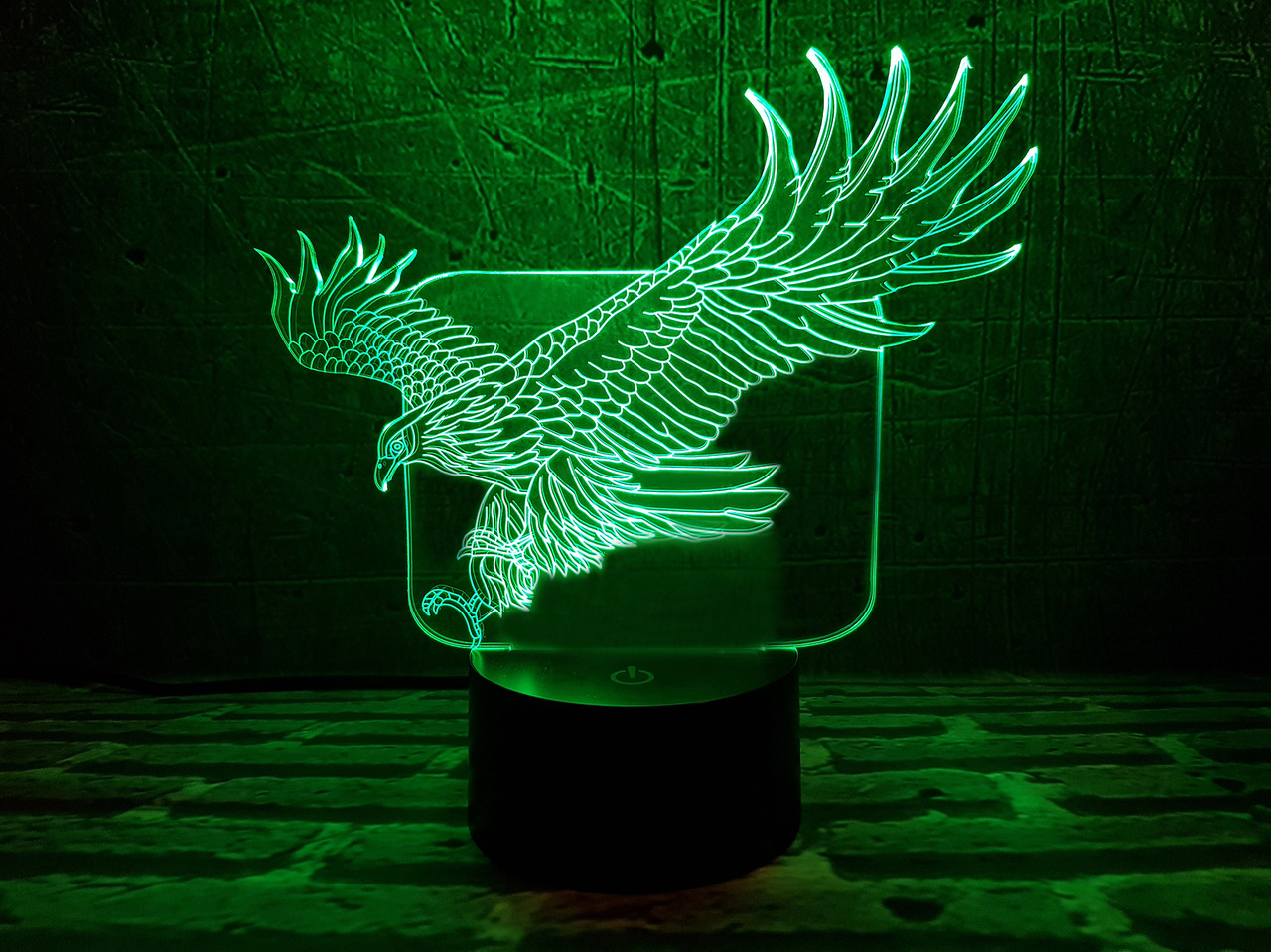 Змінна пластина для 3D ламп "Орел у польоті" 3DTOYSLAMP, фото 1