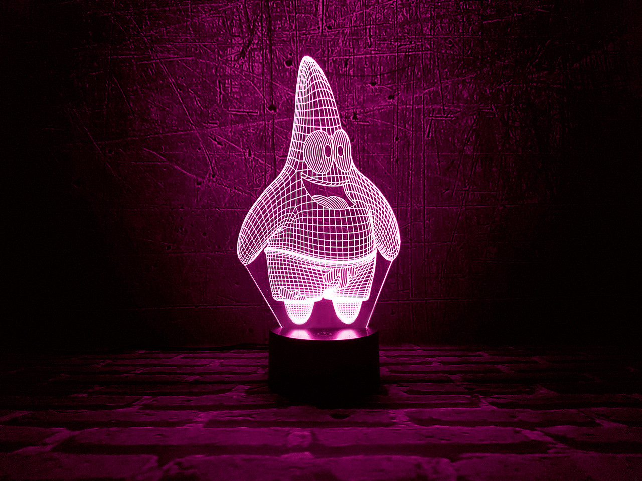 Змінна пластина для 3D ламп "Патрик" 3DTOYSLAMP, фото 1