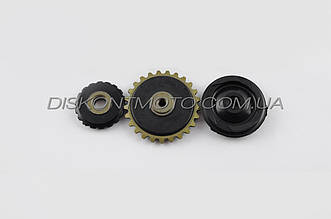 Ролики натягувача ланцюга ГРМ Delta/Alpha (3 ролики) BAJAJ