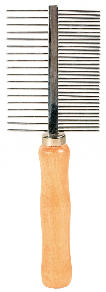 Гребінець для шерсті 2в1 17 см Trixie для собак і кішок, фото 1