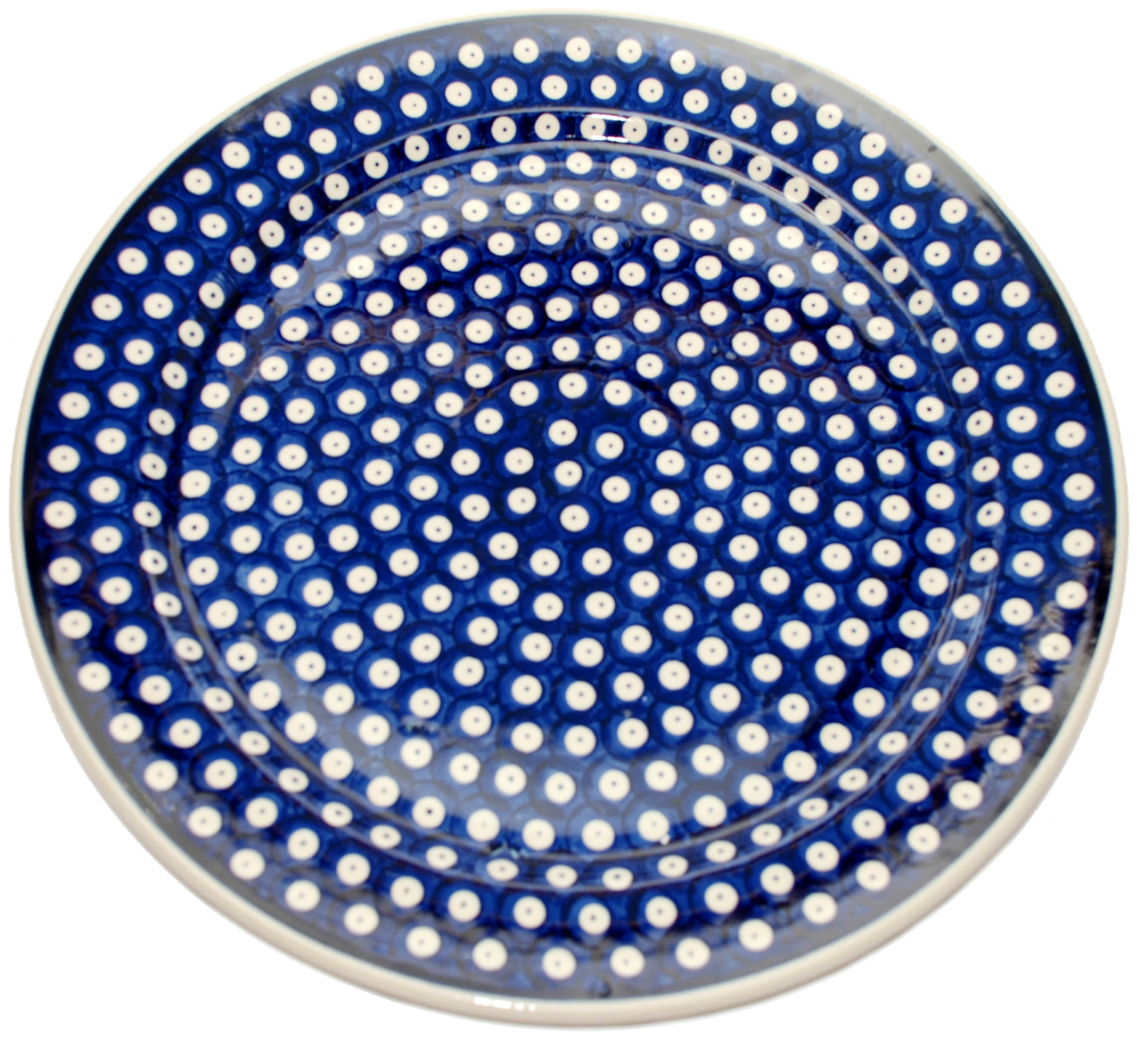 Керамічне блюдо 32 з рантом Polka Dot. OUTLET