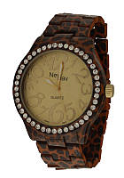Часы NewDay женские на браслете леопардовые леопардовый оранжевый