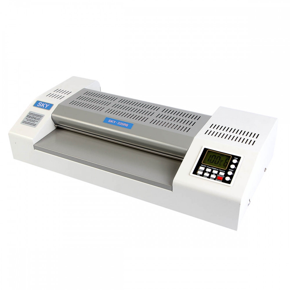 Ламінатор професійний Sky 335RG А 3 - 250. Формат А3. Плівка -  30-250 мк.  Фото, холодне ламінування, фольгування. Товщина -  до