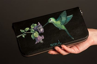 Жіночий шкіряний гаманець