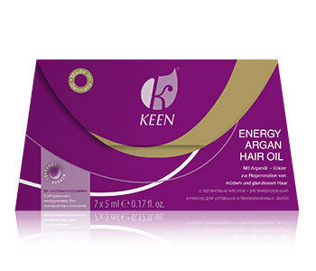 Енергетична арганова олія для волосся Keen Energy Argan Hair Oil (7 ампул по 5 мл), фото 1