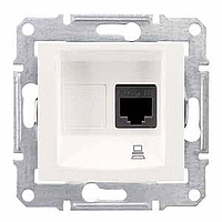 КОМП'ЮТЕРНА РОЗЕТКА RJ45 UTP КАТ.5Е SE. СЛОНОВА КІСТКА