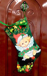 Ч-5. Новорічний чобіток під вишивку.