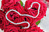 Срібна ланцюжок жіноча Троянда 17 р родированая, фото 5