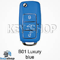 Ключ заготовка (B01 luxury blue) для программатора KEYDIY, KD-X2, KD Mini