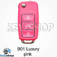 Ключ заготовка (B01 luxury pink) для программатора KEYDIY, KD-X2, KD Mini