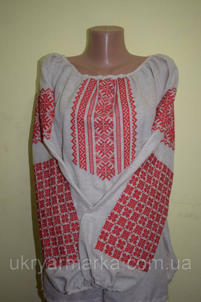 Вишита сорочка "Андріана" червона