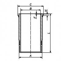 Гильза цилиндра DEUTZ 1015 - 132mm (04226518)