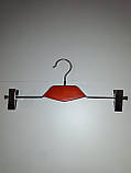 Вішалка тремпель для брюк35 см з затискачами різні кольори, фото 3