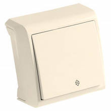Вимикач прохідний 1-клав. VIKO Vera крем