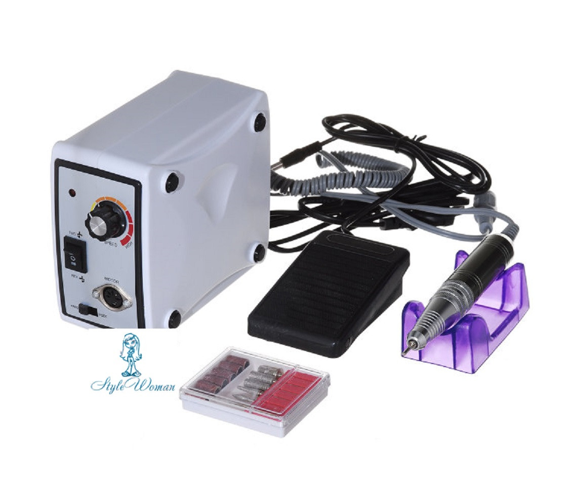Фрезерний апарат фрезер Nail Drill Set ZS-701 65вт 35 000 обертів білий