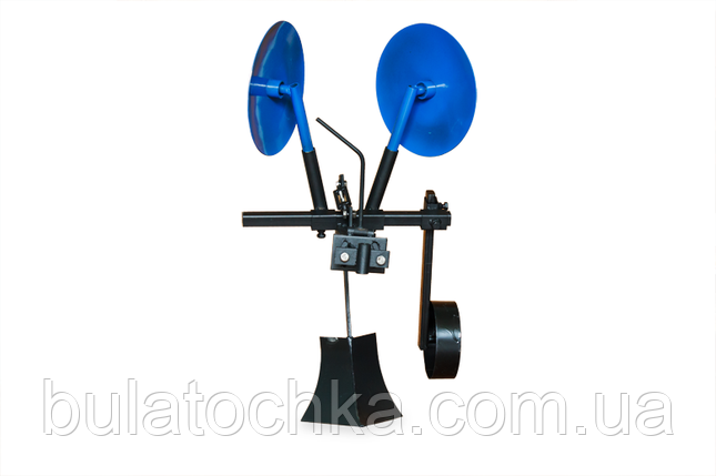 Картоплесаджалка КСОП - 1 (AGROMARKA) для мотоблока оборотна з опорним колесом, фото 2