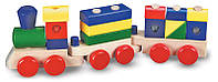 Дерев'яна іграшка кубики Потяг із кубиків ТМ Melissa&Doug