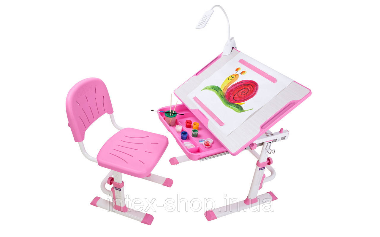 парта, що росте, для дому Cubby KARO Pink