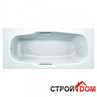 Стальная ванна KollerPool Atlantica 180x80 Anti-Slip без отверстия для ручек B80JAI00E