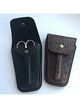 Манікюрний набір "TRAVEL" Сталекс MS-03 (5 предметів) Рептилія сіро-коричнева