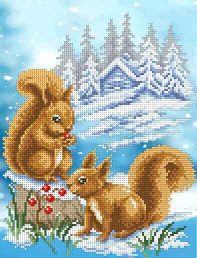 Схема для вишивання бісером Білочки БИС4-18 (А4), фото 1