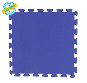 М'яка підлога (килимок-пазл 45*45*1 см) Eva-Line "Веселка" синій
