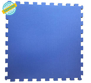 М'яка підлога (килимок-пазл 50*50*1 см) Eva-Line "Веселка" синій
