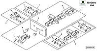 Цепь элеватора колосовой на John Deere 9540, 9560, 9580WTS, AH131074