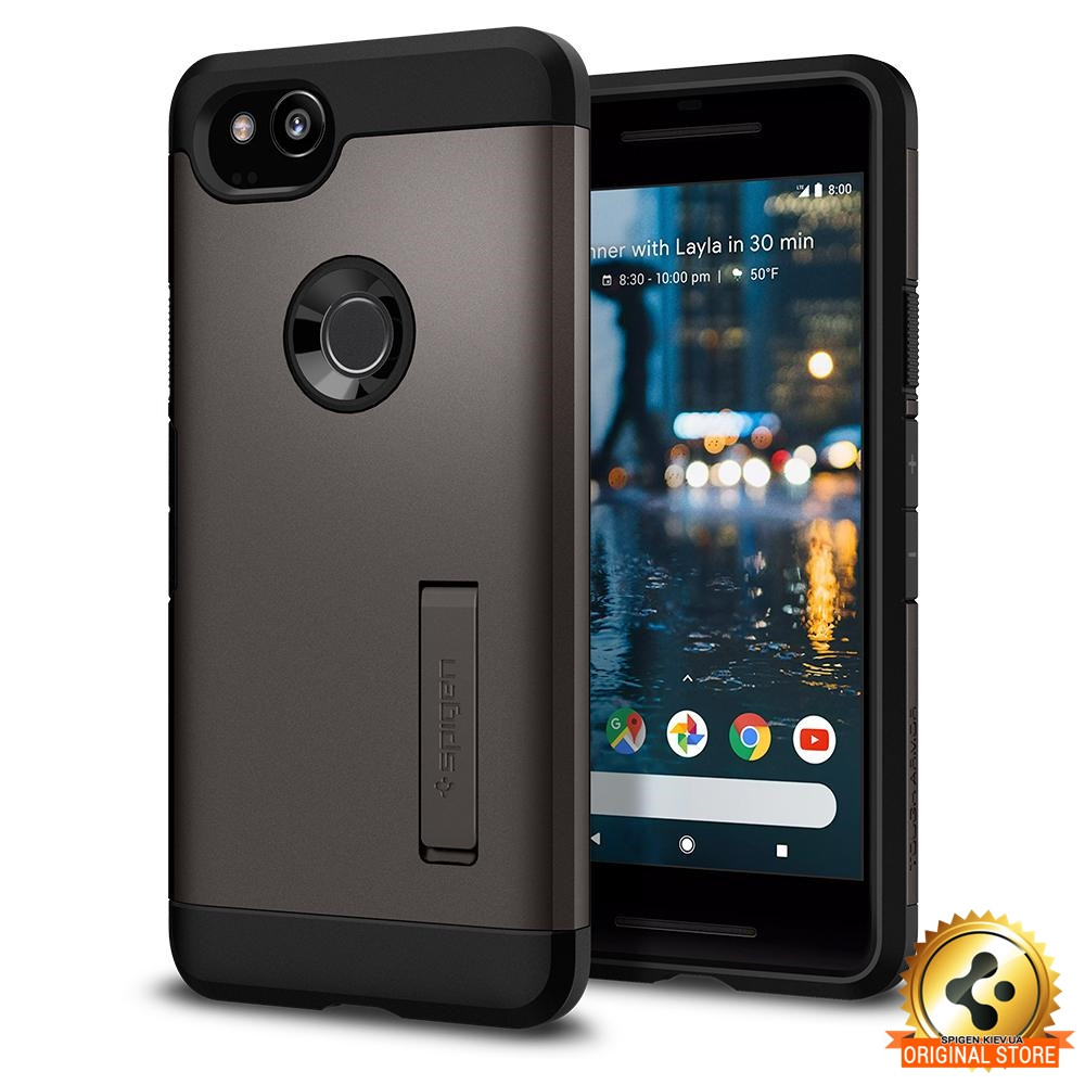 Чохол Spigen для Google Pixel 2 Tough Armor, Gunmetal