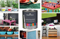Грифельна фарба Benjamin Moore CHALKBOARD коливальна 0,946 л, фото 3