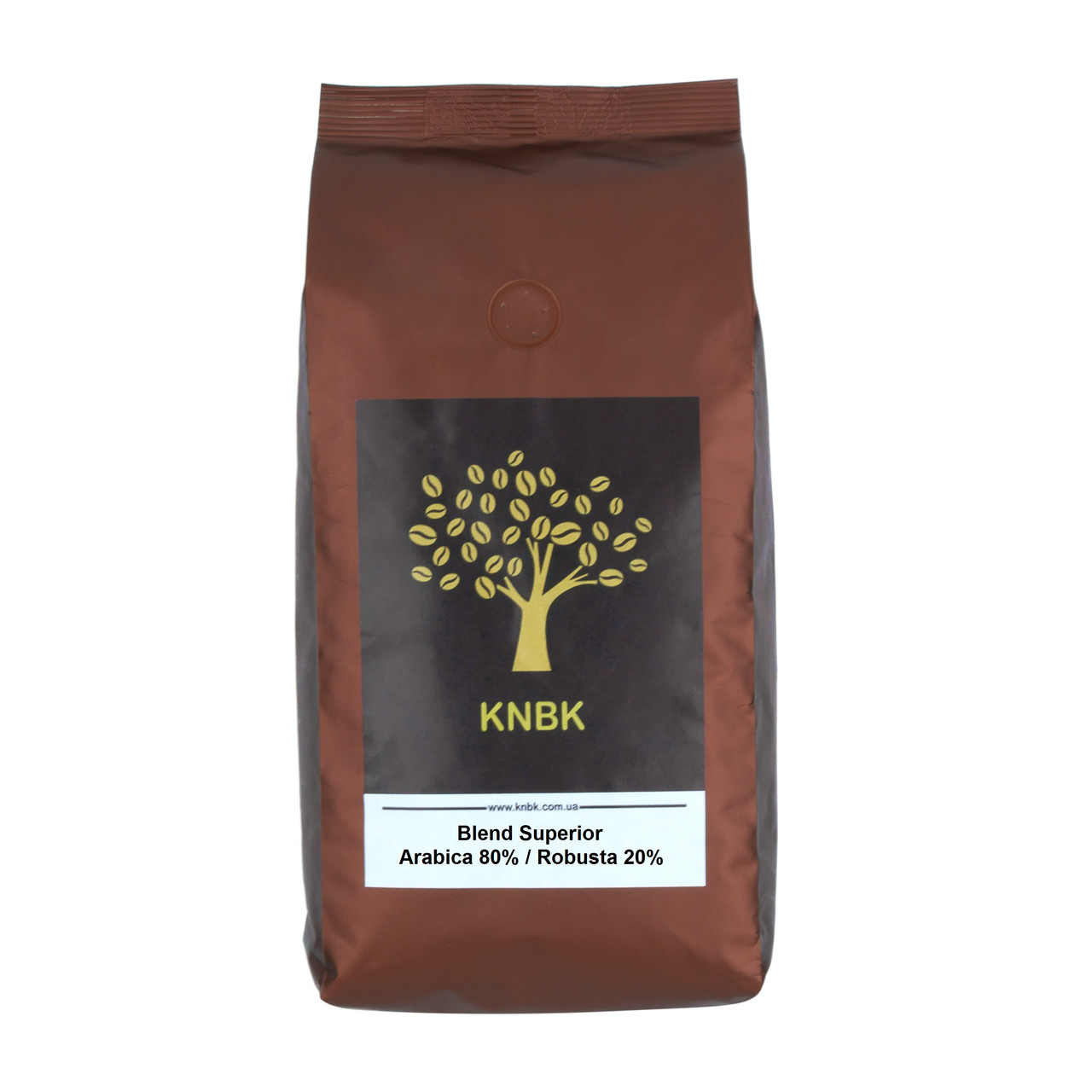 Купаж кави KNBK SUPERIOR Арабіка 80 % / Робуста 20 % 1кг.