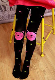 Колготи капронові дитячі для дівчинки з кити 104-116