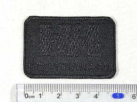 Нашивка HELLY HANSEN колір чорний 50x35 мм, фото 4