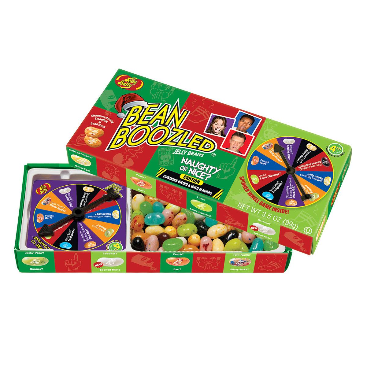 Цукерки Bean Boozled рулетка Новорічна оновлена. Боби Jelly Belly (несмачні цукерки з грою)