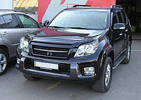 Хром накладки на передние противотуманные фары Toyota Land Cruiser Prado 150 2009-2013 хромированный пластик