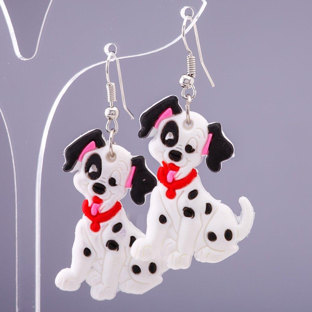 Сережки "Далматинець" L-3,5 см L-5 см, фото 1