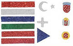 Наклейка на обличчя із зображеннями прапорів провідних країн світу , фото 6