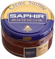 Увлажняющий крем для обуви Saphir Creme Surfine коньяк (10) 50 мл